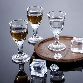 6 шт. бокал для спиртных напитков, стаканчик 10 мл, маленькая емкость, стеклянный стаканчик Байцзю, стаканчики для диспенсера вина, оптовая продажа, прозрачная посуда для напитков 2