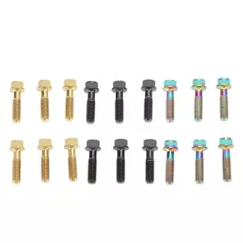 6 шт. болтов штока из титанового сплава M5x18 мм, винты болтов штока для горной дороги Black