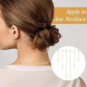 6 шт. браслет ожерелье удлиненная цепочка зажим-лобстер DIY ювелирные изделия аксессуары легкий браслет из нержавеющей стали удлинитель ювелирных изделий комплект удлинителя