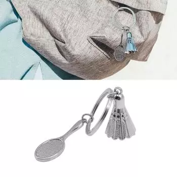 6 шт. брелок для ключей «Бадминтон» волан подвеска для ключей автомобильный брелок ракетка для бадминтона подвесные украшения украшения для сумки