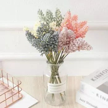 6 шт. букет искусственных цветов из колосьев пшеницы для украшения свадебной вечеринки из пенопласта, рождественский декор из пшеницы, букет из пшеницы