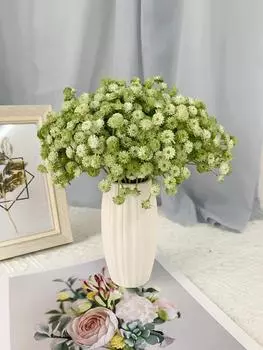 6 шт. букет искусственных гипсофил, детское дыхание, искусственный цветок гипсофила, настоящее прикосновение для свадебной вечеринки, домашнего стола, балкона, украшения жёлтый
