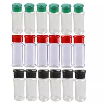 6 шт., бутылка для перца, 100 мл, пластиковая солонка для специй, перечница, банка для приправ, приправа для барбекю, разлив уксуса по бутылкам 6pcs красный