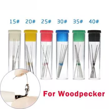 6 шт./бутылка стоматологических U-образных файлов для эндодонтических корневых каналов NITI с насадками для скалера E1 E2 для ультразвуковых скалеров EMS Woodpecker size 15 белый