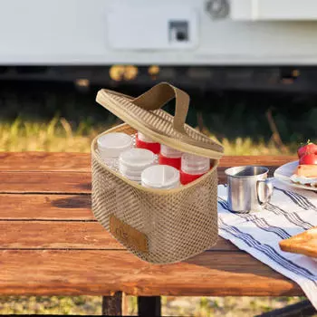 6 шт. Бутылочки для приправ для кемпинга, переносные банки для специй, контейнеры для походов хаки