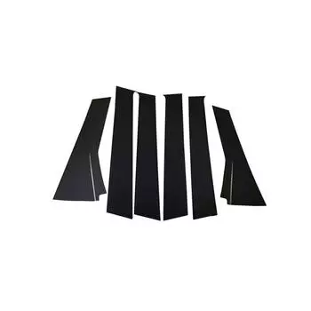 6 шт. Черные накладки на стойки дверей и окон для Honda Fit Jazz GK5 2014-2019