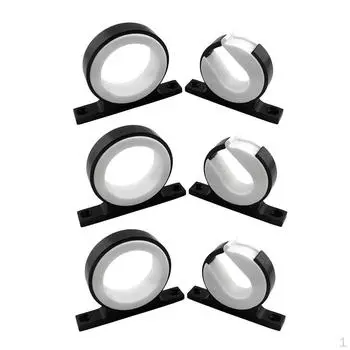 6 шт., черный сплав, несколько держателей для удочек для рыбацких лодок, крепление для парусных каяков