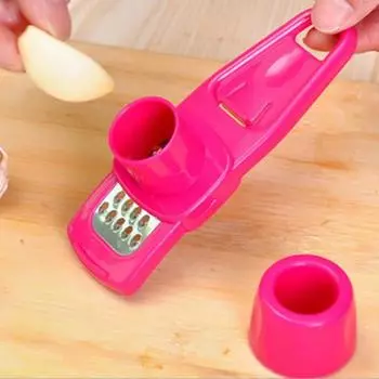 6 шт. Чеснокодавилка Чеснокодавка Овощечистка Соковыжималка Сверхмощная Чеснокодавилка Пищевая зелёный