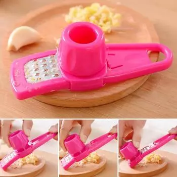 6 шт. Чеснокодавка, чеснокодавка, овощечистка, соковыжималка, прочная чесночная пресс-машина, пищевой измельчитель, удобный для пользователя, измельчитель чеснока, многофункциональный кухонный инструмент зелёный