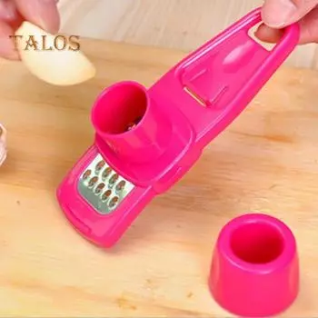 6 шт. Чеснокодавка, чеснокодавка, овощечистка, соковыжималка, прочная чесночная пресс-машина, пищевой измельчитель, удобный для пользователя, измельчитель чеснока, многофункциональная кухня зелёный