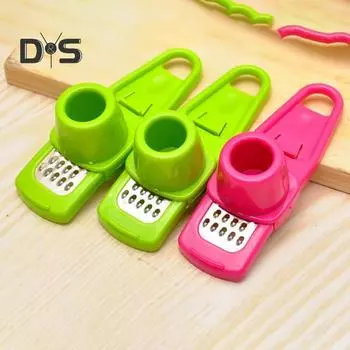 6 шт. Чеснокодавка, чеснокодавка, овощечистка, соковыжималка, прочная чесночная пресс-машина, пищевой измельчитель, удобный для пользователя, измельчитель чеснока, многофункциональная кухня зелёный