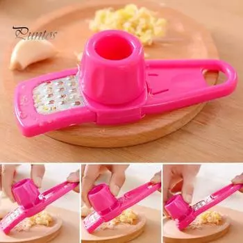 6 шт. Чеснокодавка, чеснокодавка, овощечистка, соковыжималка, прочная чесночная пресс-машина, пищевой измельчитель, удобный для пользователя, измельчитель чеснока, многофункциональная кухня зелёный