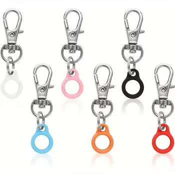 6 шт. цветной силиконовый держатель для ручек с застежкой-лобстером держатель для ручек офисные аксессуары для бейджей One Size