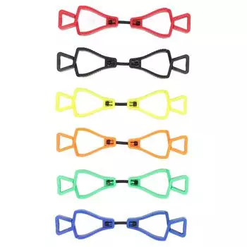 6 шт. держатель для рабочих перчаток большой размер пластиковый многофункциональный держатель для рабочих перчаток зажим