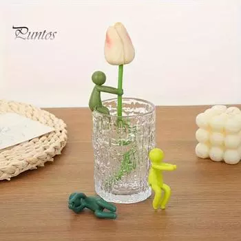 6 шт. держатель для размножения растений стебли ростки побеги ветки держатель для черенков растений фиксирующий зажим комнатная и уличная садовая станция для размножения растений 6pcs зелёный/жёлтый