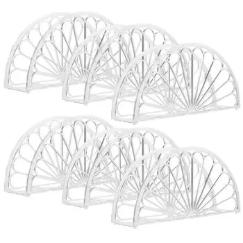 6 шт. держатель для салфеток в форме сегмента апельсина диспенсер для салфеток домашний декор прозрачный ящик для хранения бумаги на столе прозрачный