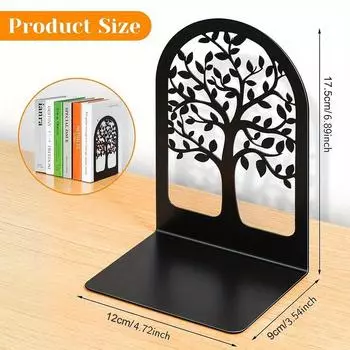 6 шт. держателей для книг, металлические черные держатели для книг для полок, держатели для книг для полок, прочные держатели для книг, для тяжелых книг, держатели для книг 2pcs