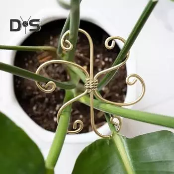6 шт. держателей для стеблей растений, металлическая опора для растений Monstera, универсальный набор бамбуковых зажимов для вьющихся растений, бонсай, для помещений и улицы 6pcs
