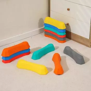 6 шт., детская балансирная ступенька, игра, нескользящая, для малышей, детский сад, баланс в помещении и на открытом воздухе, образовательная тренировка по координации фокуса