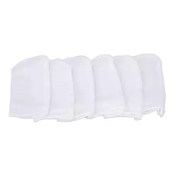 6 шт., детская щетка для пальцев, хлопковая марлевая щетка для пальцев, мягкая зубная щетка, очиститель языка для детей