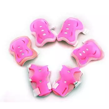 6 шт., детское защитное снаряжение для занятий спортом на открытом воздухе, наколенники, налокотники, защита на запястья, защита для катания на роликах