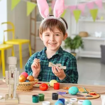 6 шт. DIY Фигурка Щелкунчика Незаконченные деревянные солдатики с кисточками Краски