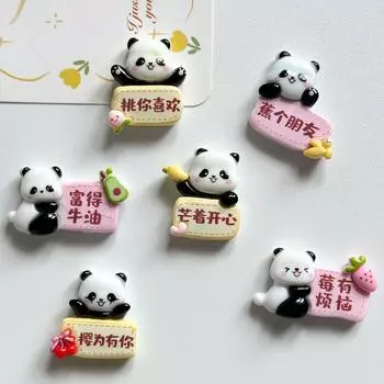 6 шт DIY магнит на холодильник мультяшная панда персонаж пластина магниты скандинавский персонализированный домашний декор белая доска Po доска объявлений Главная