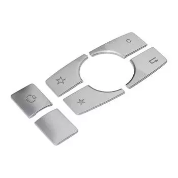 6 шт. для Mercedes для Benz E Class W212 автомобильная центральная консоль мультимедийная кнопка крышка запасные части для интерьера CHINA