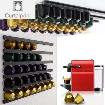 6 шт. для Nespresso Dolce Gusto Vertuoline держатель кофейных капсул для любых кофейных капсул, полка для капсул, стеллажи для хранения капсул чёрный