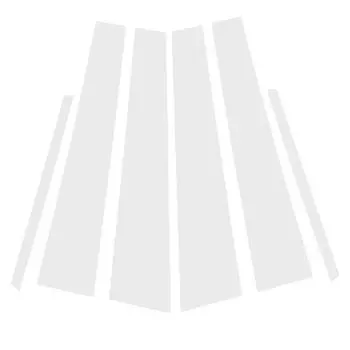 6 шт. для Toyota Camry/Daihatsu Altis 2007-2011 Накладки на стойки оконных стоек дверей, серебристые наклейки на стойки, автозапчасти серебряный