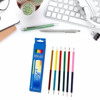 6 шт. двухсторонних цветных карандашей 12 цветов цветные карандаши цветные карандаши для детей взрослые раскраски рисование