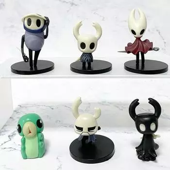 6 шт. фигурки Hollow Knight, модели для статуэтки, коллекционные украшения, подарки
