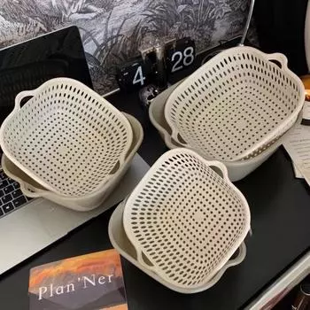 6 шт. Фильтр для мытья корзин для овощей многоцелевая корзина для слива овощей для яблок фруктов