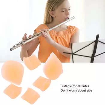 6 шт. флейта кирпич силиконовый светло-желтый флейты приглушенные клавиши музыкальные инструменты части аксессуары