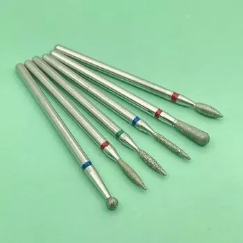 6 шт. фрезы для маникюра Алмазные керамические сверла для ногтей фрезы для удаления насадок для ногтей набор гелевых электрических маникюрных станков