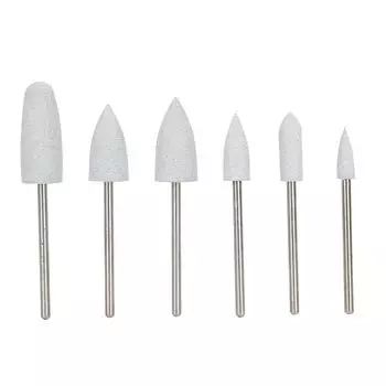 6 шт. фрезы для ногтей, маникюрные фрезы, шлифовальная головка, полировка ногтей, аксессуары06