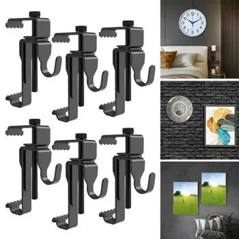 6 шт. фурнитура, крючки для кирпича, без дрели, нержавеющая сталь, отличная несущая способность, противоскользящие, наружные изображения, табличка, часы, подвесные вешалки для кирпича, зажимы для кирпича