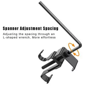 6 шт. фурнитура, крючки для кирпича, без дрели, нержавеющая сталь, отличная несущая способность, противоскользящие, наружные изображения, табличка, часы, подвесные вешалки для кирпича, зажимы для кирпича 6pcs чёрный