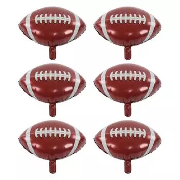 6 шт. футбольные шары из алюминиевой фольги в футбольном стиле безопасные нетоксичные многоразовые большого размера широко используемые pa