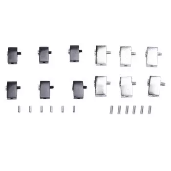 6 шт. гайка для фиксации струн гитары разъемного типа безголовая электрогитара части аксессуары Black