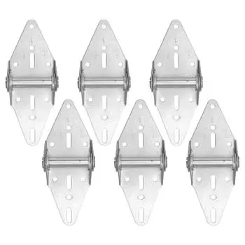6 шт. Гаражные дверные петли из нержавеющей стали для замены универсальные для жилых и легких коммерческих гаражей