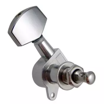 6 шт. герметичные колышки для гитарных струн с блокировкой колки 3L3R колки колки для настройки струн электроакустическая гитара тюнер колки машинные ручки 3 слева 3 справа серебряный