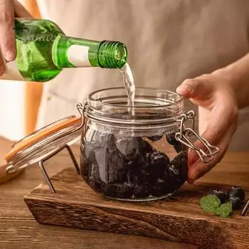 6 шт. герметичных банок для хранения пищевых продуктов без BPA, можно мыть в посудомоечной машине, прозрачные банки для варенья, стеклянные контейнеры оранжевый