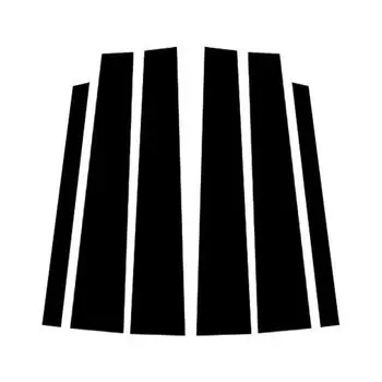 6 шт. глянцевая черная автомобильная дверь, окно, центральная колонка, средняя стойки BC, накладка с зеркальным эффектом, подходит для Lexus IS 2006-2013