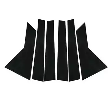 6 шт. глянцевая черная автомобильная стойка, накладка, подходит для MG HS AS23/MG EHS 2019-2022 2023, автомобильные двери, окна, внешние стойки, наклейки, детали