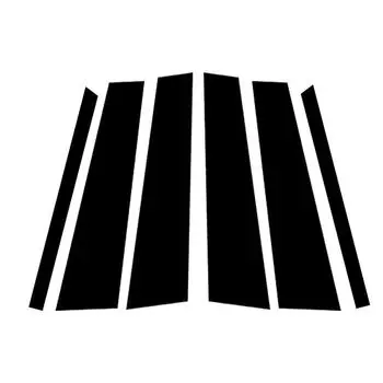 6 шт. глянцевая черная накладка на стойку стойки автомобиля для Opel Corsa Hybrid E GS Line наклейка на стойку окна двери автомобиля детали для укладки