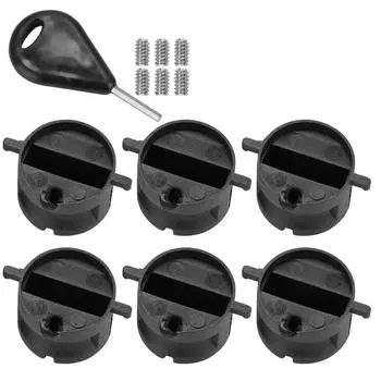 6 шт. гнездо хвоста руля доски для серфинга FCS FIN G5 заглушки коробка с винтовым ключом гаечный ключ черный чёрный