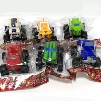 6 шт. гоночный автомобиль Blaze and the Monster Machis Miracle Crusher Truck Toys автомобиль-трансформер игрушки лучшие подарки для детей