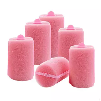 6 шт. губчатые бигуди для укладки волос спящие бигуди для густых тонких волос