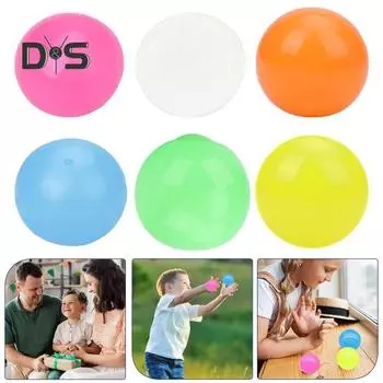 6 шт. игрушек для снятия стресса, разноцветные светящиеся шарики, прочные силиконовые моющиеся многоразовые светящиеся в темноте эластичные сенсорные сжимаемые игрушки для вечеринок 8pcs